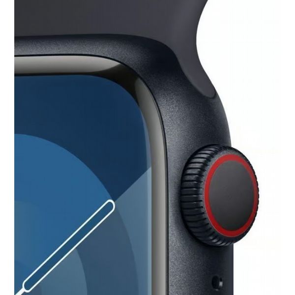 Refurbished Apple Watch S9 41mm Midnight case, Black Strap. Grade A