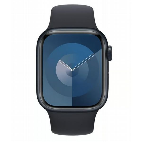 Refurbished Apple Watch S9 41mm Midnight case, Black Strap. Grade A