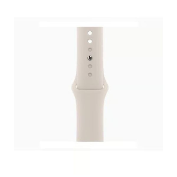 Refurbished Apple Watch S9 41mm Starlight case, White Strap. Grade A