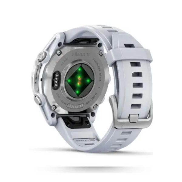 Garmin Fenix 8 Amoled Smart Watch - Silver & Whitestone, 43 Mm