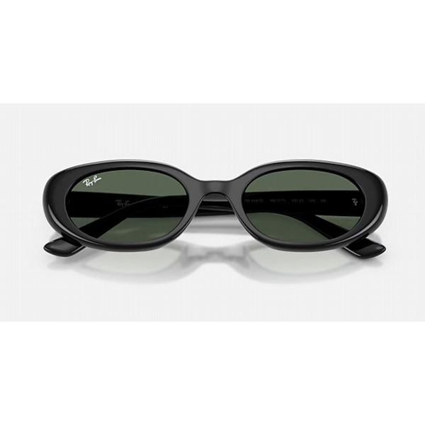 Rayban�RB4441D�Unisex Black with Green Lens Sunglasses