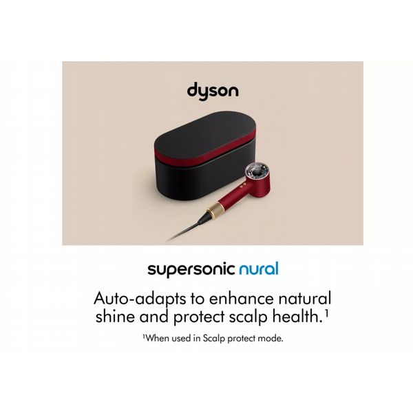 Dyson Supersonic Nural Hair Dryer Straight & Wavy Red Velvet & Gold