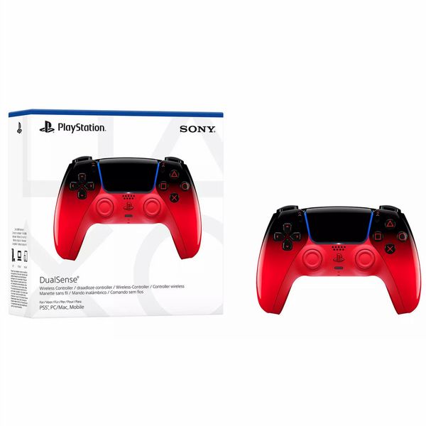 Techno Red Dualsense Wireless Controller - For Ps5, Pc, Mac & Mobile