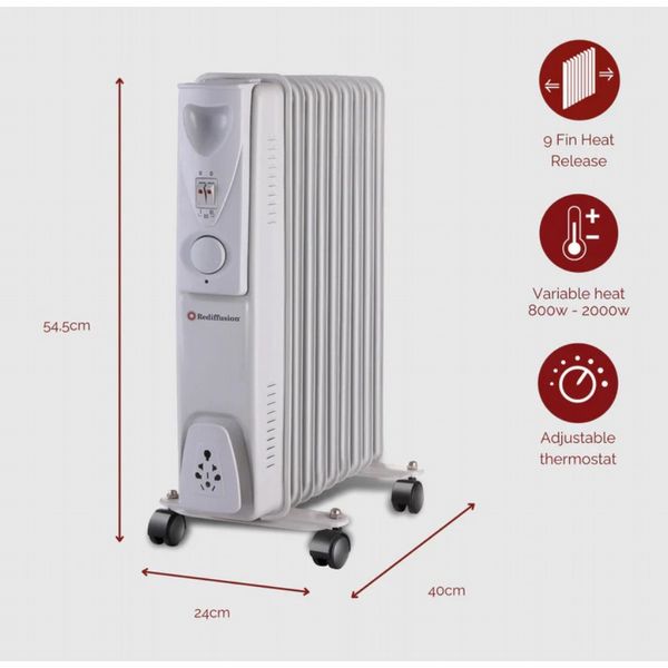 Rediffusion Oil Filled Rad 2000W