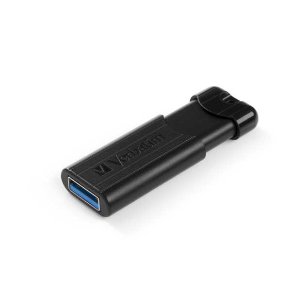 Verbatim Black Pinstripe 128GB USB 3.0 Flash Drive 49319