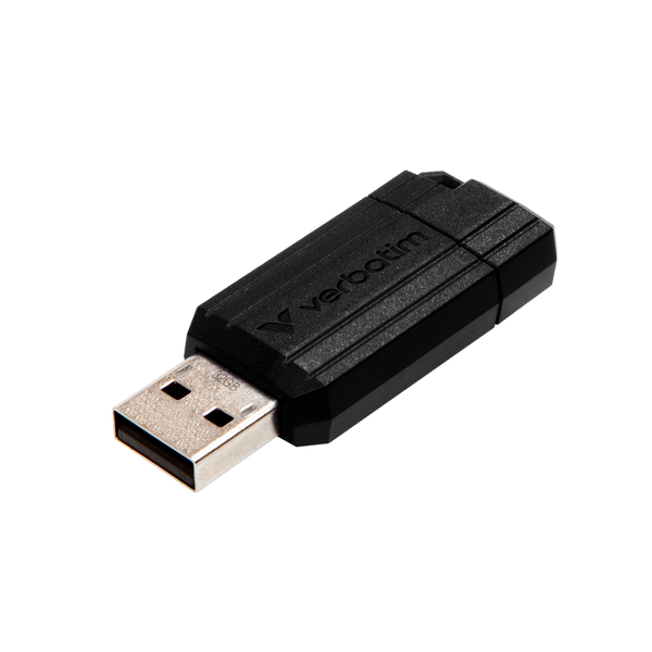 Verbatim 32GB Black Pinstripe USB Drive 49064