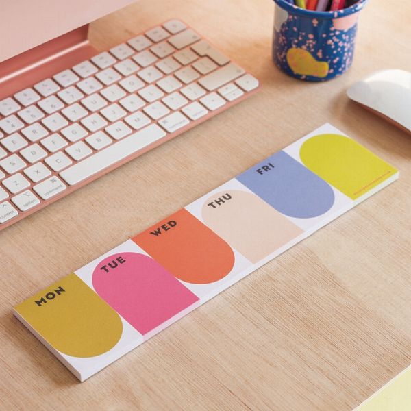 Keyboard Weekly Planner Pad | Bright Arches