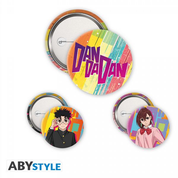 Dan Da Dan Momo & Okarun 3 Badge Pack