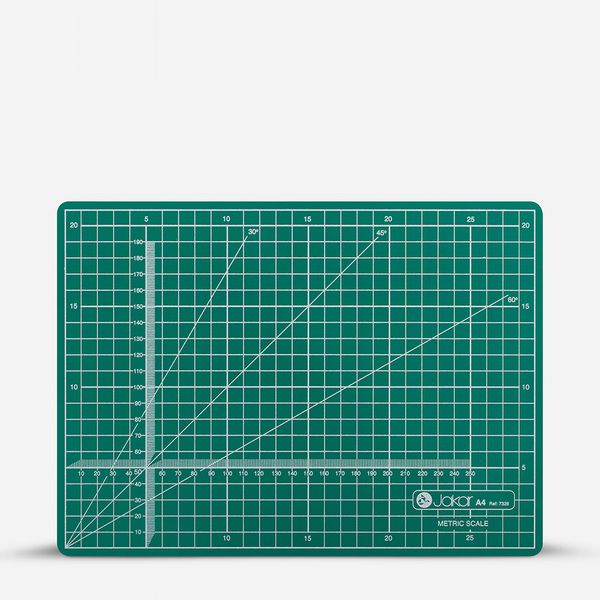  Jakar : Cutting Mat : Green : 3mm Thick : A4 : Double Sided Print :...